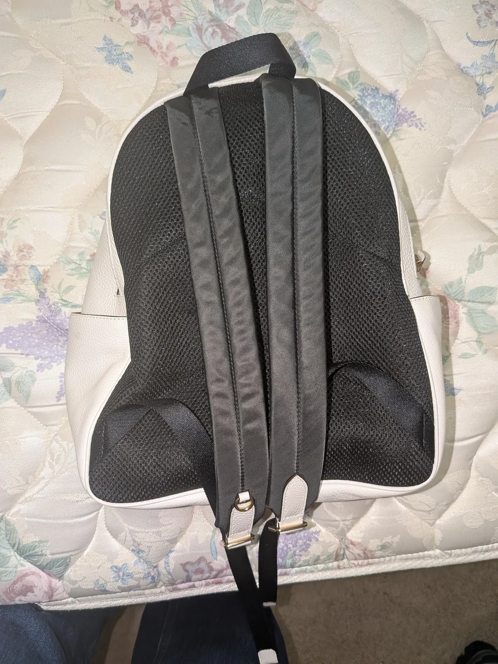 COACH White Leather Backpack
